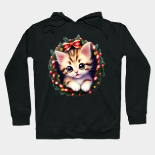 Kitten In A Wreath Hoodie